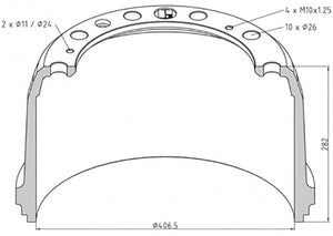 TAMBOR POSTERIOR HINO AK-FG