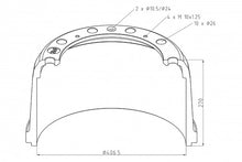 Cargar imagen en el visor de la galería, TAMBOR POSTERIOR HINO GH
